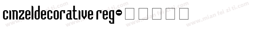 cinzeldecorative reg字体转换